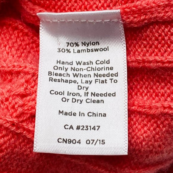 Talbots Lambswool Blend Cable Knit Crew Sweater (size M) - Picture 7 of 8